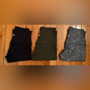 NWOT Lululemon Align leggings bundle of 3 in size 4, 25”